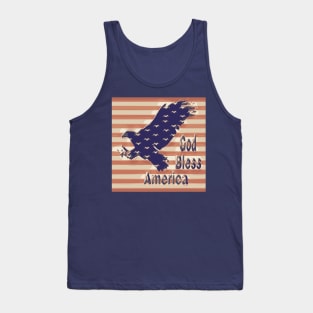 Proud American -- American Eagle over Flag Tank Top